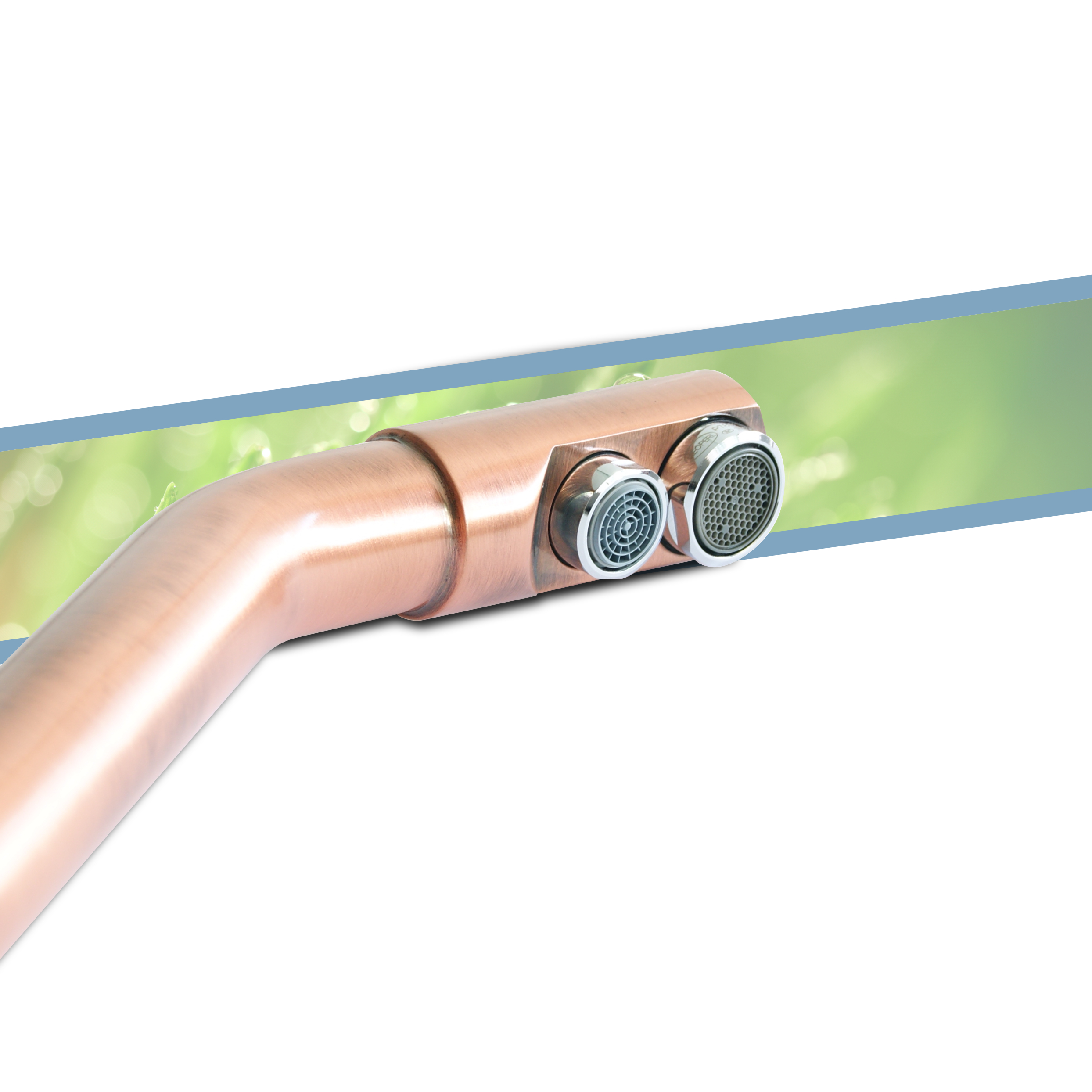 Three-way tap Copper Color