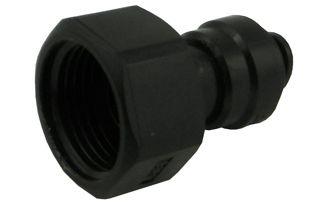 5/8" straight female quick connect to 8 mm tube
