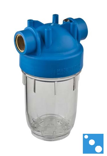 Transparent filter housing 5"