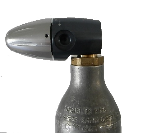 ACME2G Pressure Regulator fitted with low pressure gauge