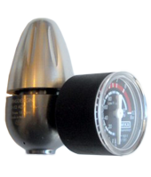 CO2 pressure regulator fitted with low pressure gauge