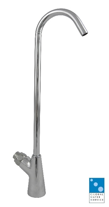 One-way nichel-plated brass push button tap